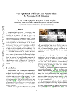From Big to Small: Multi-Scale Local Planar Guidance for Monocular Depth
  Estimation