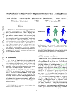 DispVoxNets: Non-Rigid Point Set Alignment with Supervised Learning
  Proxies