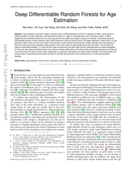 Deep Differentiable Random Forests for Age Estimation