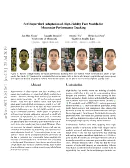 Self-Supervised Adaptation of High-Fidelity Face Models for Monocular
  Performance Tracking