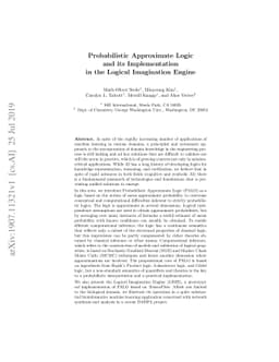 Probabilistic Approximate Logic and its Implementation in the Logical
  Imagination Engine