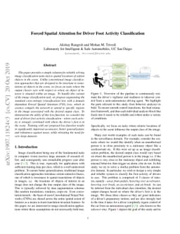 Forced Spatial Attention for Driver Foot Activity Classification