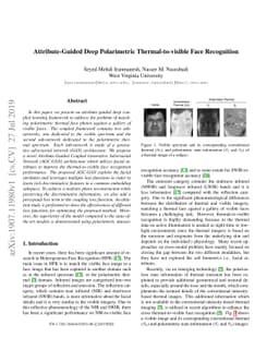 Attribute-Guided Deep Polarimetric Thermal-to-visible Face Recognition