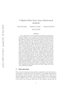 A Higher-Order Swiss Army Infinitesimal Jackknife