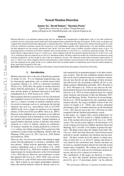 Neural Mention Detection