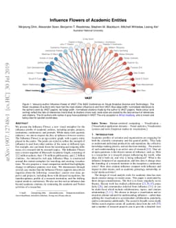 Influence Flowers of Academic Entities