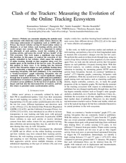 Clash of the Trackers: Measuring the Evolution of the Online Tracking
  Ecosystem