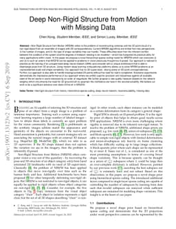Deep Non-Rigid Structure from Motion with Missing Data