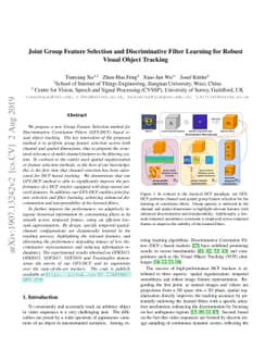 Joint Group Feature Selection and Discriminative Filter Learning for
  Robust Visual Object Tracking