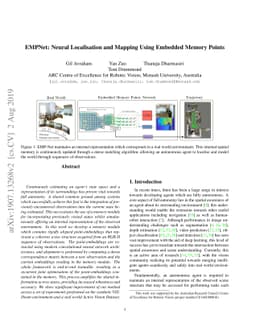 EMPNet: Neural Localisation and Mapping Using Embedded Memory Points