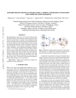 Towards Digital Retina in Smart Cities: A Model Generation, Utilization
  and Communication Paradigm