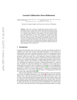 Learned Collaborative Stereo Refinement