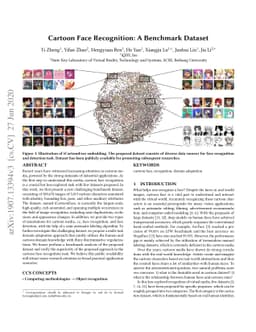 Cartoon Face Recognition: A Benchmark Dataset