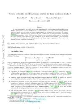 Neural networks-based backward scheme for fully nonlinear PDEs