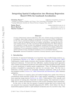 Integrating Spatial Configuration into Heatmap Regression Based CNNs for
  Landmark Localization