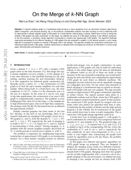 On the Merge of k-NN Graph