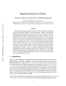 Population Predictive Checks