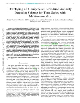 Developing an Unsupervised Real-time Anomaly Detection Scheme for Time
  Series with Multi-seasonality