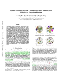 Softmax Dissection: Towards Understanding Intra- and Inter-class
  Objective for Embedding Learning