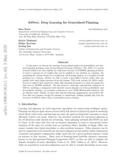 ASNets: Deep Learning for Generalised Planning