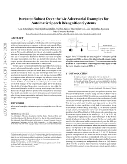 Imperio: Robust Over-the-Air Adversarial Examples for Automatic Speech
  Recognition Systems