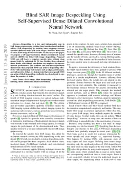 Blind SAR Image Despeckling Using Self-Supervised Dense Dilated
  Convolutional Neural Network