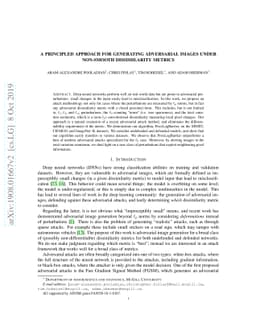 A principled approach for generating adversarial images under non-smooth
  dissimilarity metrics