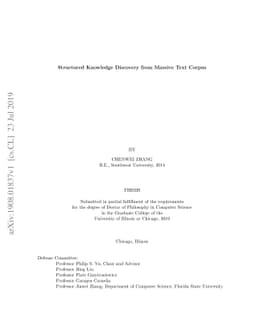 Structured Knowledge Discovery from Massive Text Corpus
