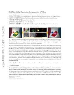Real-Time Global Illumination Decomposition of Videos