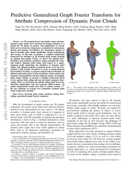 Predictive Generalized Graph Fourier Transform for Attribute Compression
  of Dynamic Point Clouds