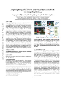 Aligning Linguistic Words and Visual Semantic Units for Image Captioning