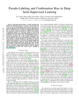 Pseudo-Labeling and Confirmation Bias in Deep Semi-Supervised Learning