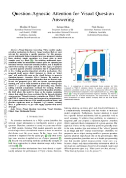 Question-Agnostic Attention for Visual Question Answering