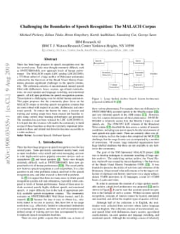 Challenging the Boundaries of Speech Recognition: The MALACH Corpus