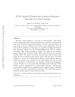 SCAR: Spatial-/Channel-wise Attention Regression Networks for Crowd
  Counting