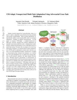 UM-Adapt: Unsupervised Multi-Task Adaptation Using Adversarial
  Cross-Task Distillation