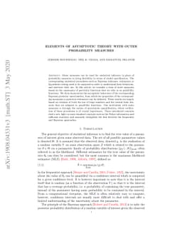 Elements of asymptotic theory with outer probability measures