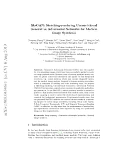 SkrGAN: Sketching-rendering Unconditional Generative Adversarial
  Networks for Medical Image Synthesis