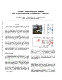 Explaining Convolutional Neural Networks using Softmax Gradient
  Layer-wise Relevance Propagation