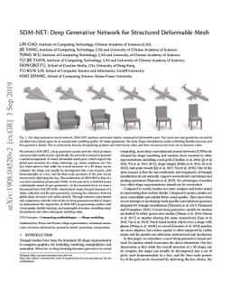 SDM-NET: Deep Generative Network for Structured Deformable Mesh