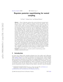 Bayesian posterior repartitioning for nested sampling
