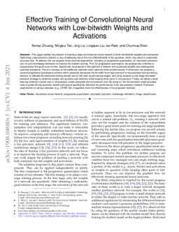 Effective Training of Convolutional Neural Networks with Low-bitwidth
  Weights and Activations