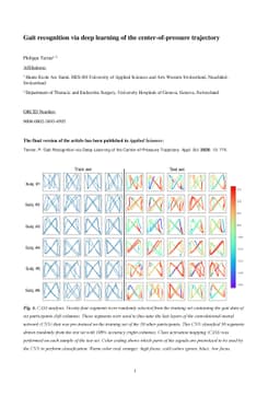 Gait recognition via deep learning of the center-of-pressure trajectory