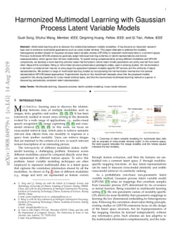 Harmonized Multimodal Learning with Gaussian Process Latent Variable
  Models
