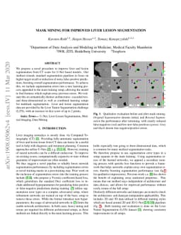Mask Mining for Improved Liver Lesion Segmentation