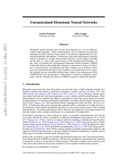Unconstrained Monotonic Neural Networks