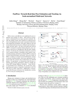 FastPose: Towards Real-time Pose Estimation and Tracking via
  Scale-normalized Multi-task Networks