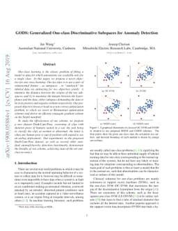 GODS: Generalized One-class Discriminative Subspaces for Anomaly
  Detection