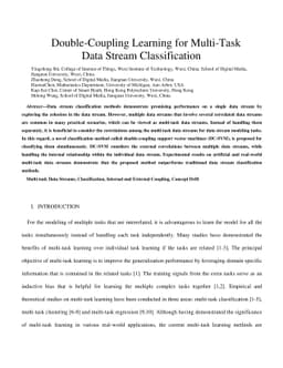 Double-Coupling Learning for Multi-Task Data Stream Classification
