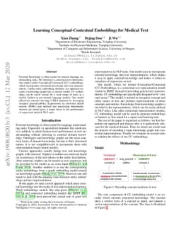 Learning Conceptual-Contextual Embeddings for Medical Text
